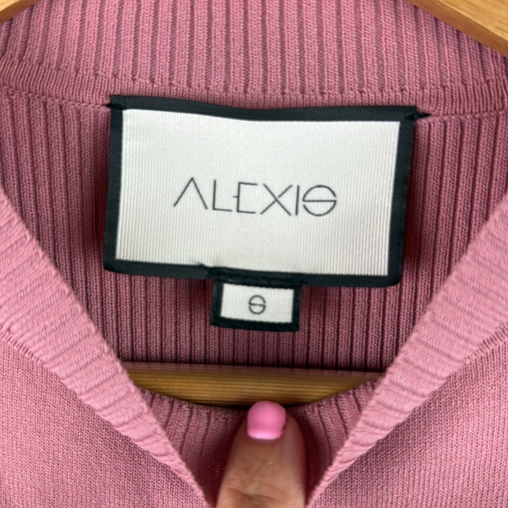 Alexis Emily Knit Dress in Rose Size Small - Picture 3 of 6